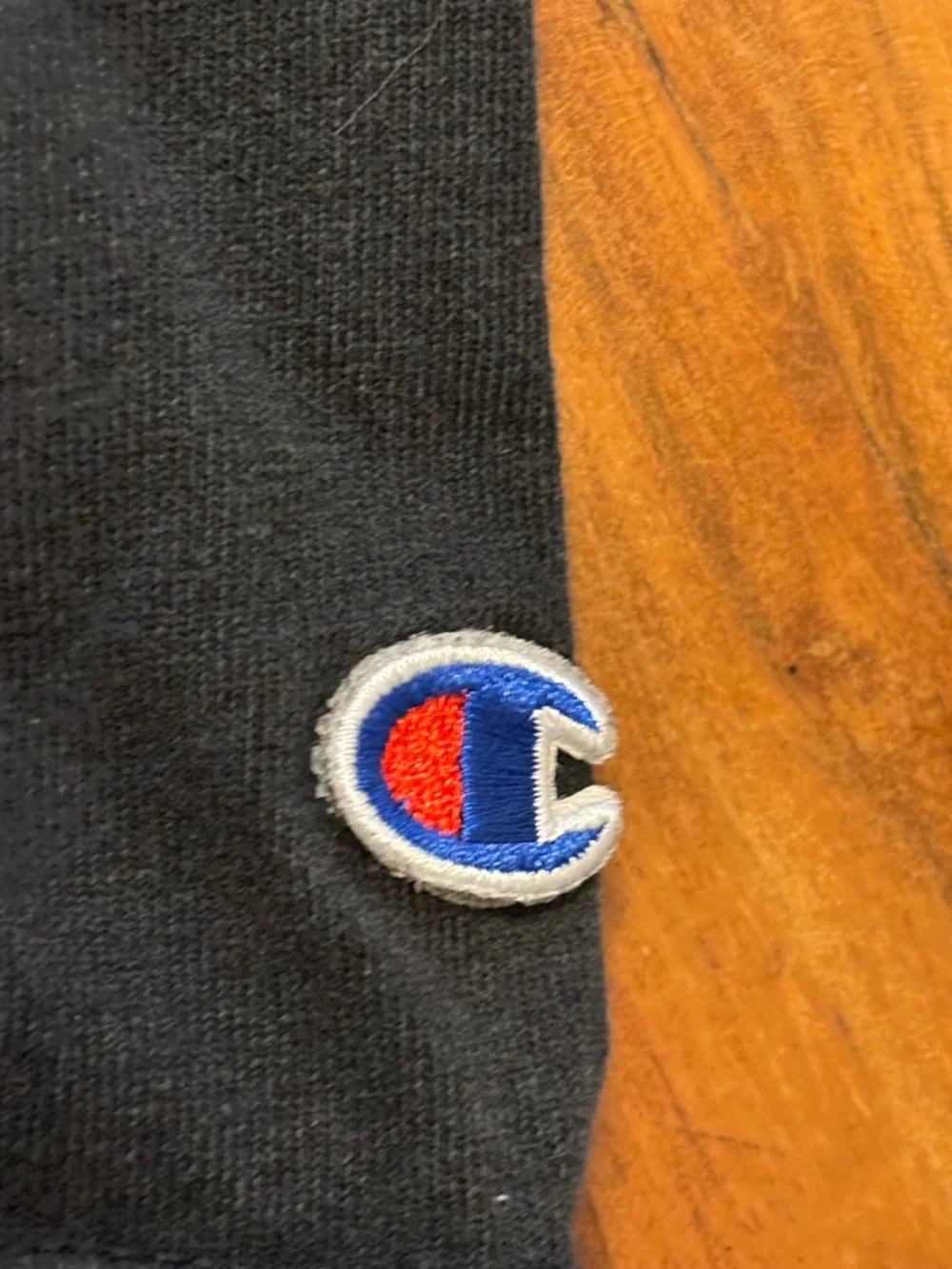 Champion Black T-Shirt with White and Red Logo.mens XL. - Picture 3 of 4
